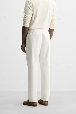 REGULAR FIT JOGGER WAIST TROUSERS - Zara фото 3