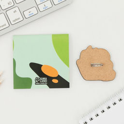 Цена за 2 шт. Подарочный набор: блокнот и значок С днём защитника Отечества. 23 февраля - Artfox фото 4