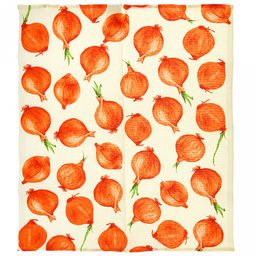 Полотенце кухонное 50х60см "Лучок", вафельное полотно 180г/м2, хлопок 100%, без упаковки, "Домашняя мода" (Россия)