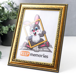 Фоторамка для фото 15×21 см Keep memories, Isabella, пластик, золото