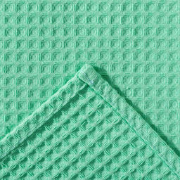 Полотенце вафельное Этель 70*140 см. цв.нежный лайм, 100% хл, пл 240 г/м2  фото 3