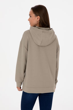 Kad_n A__k Haki Sweatshirt Sepette S_rpriz _ndirim - U.s. polo assn фото 5