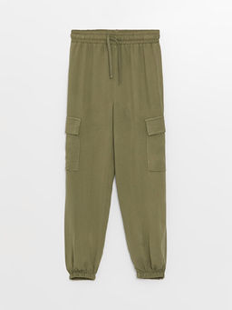 Beli Lastikli K?z ?ocuk Jogger Pantolon