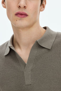 Polo en punto trenzado Regular Fit - H&m фото 9