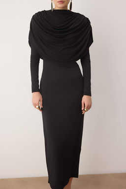 Siyah Yaka Detayl? Orme S?k/Gece Elbisesi - Trendyolmilla фото 3