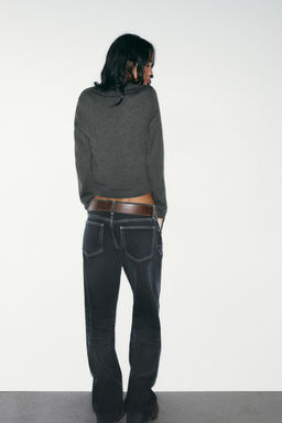 TRF WIDE-LEG LOW-RISE JEANS - Zara фото 5