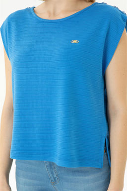 Женская футболка Saks с круглым вырезом Неожиданная скидка в корзине - U.s. polo assn фото 6