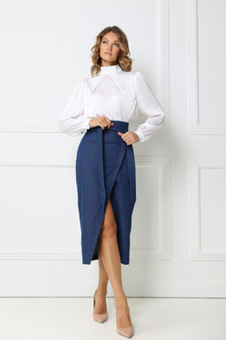 Шелковая блуза с длинным рукавом - Looklikecat фото 5