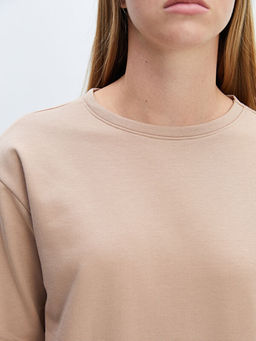 Bisiklet Yaka Kad?n Sweatshirt Elbise