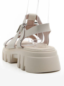 08-PEY195-2 LT. BEIGE Босоножки женские (натуральная кожа)