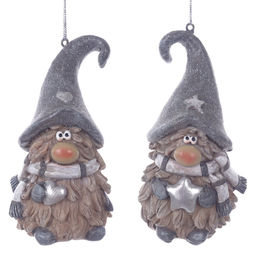 Фигурка декоративная подвесная "Гном", L5,5 W5 H10 см, 2в.