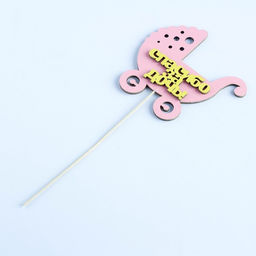 Цена за 10 шт. Топпер Спасибо за дочь, двухслойный, розовый-жёлтый, 12,512 см - Simaland фото 9