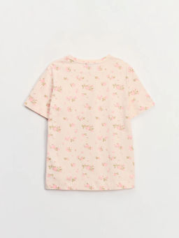 Футболка из хлопка с цветочным принтом ZR2605013417-243 / Zarina