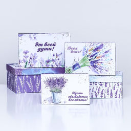 Набор коробок 10 в 1 В твой праздник, 30?20?13 - 12?6.5?4 см