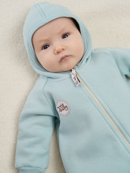 Комбинезон с капюшоном и закрытой ножкой "Бриз" утепленный 0+