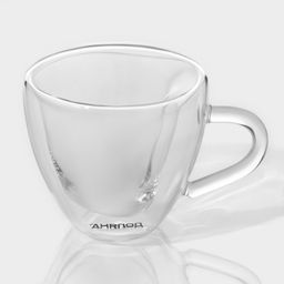 Набор кружек с двойными стенками Доляна Сердце, 150 мл, 11.5?8.5?8 см, 2 шт., стекло, прозрачный  фото 6