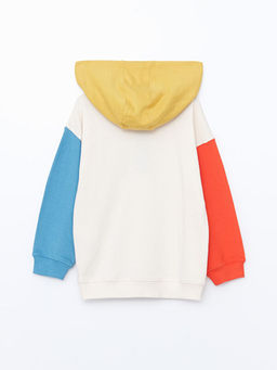 Kap??onlu Bask?l? Erkek Bebek Sweatshirt - Waikiki фото 2