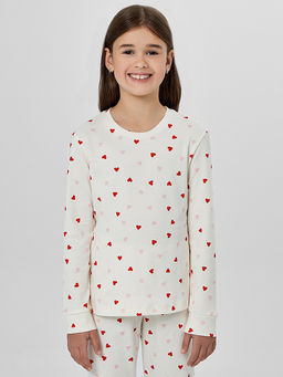 Комплект для девочек с узором сердечки - Mark formelle фото 3