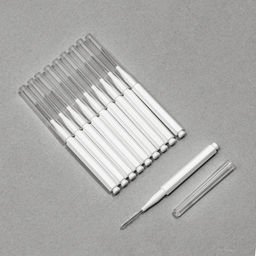 Щёточки - мини для бровей и ресниц, набор - 10 шт., 7×0.5 см, белая