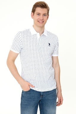 U. S. Polo Assn Мужская белая футболка с воротником-поло - U.s. polo assn фото 15