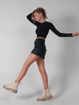 Ботинки 338.21153be.Бежевый макс/Мех