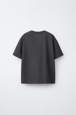 CAMISETA ESTAMPADO TEXTO / Gris antracita - Zara фото 2