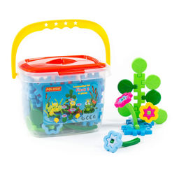 Конструктор Флора 2 (91 элемент) (в ведёрке) - Полесье фото 4