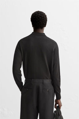MERINO WOOL KNIT POLO SHIRT - Zara фото 11
