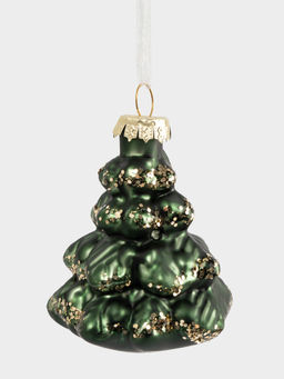 Набор елочных игрушек, 7 см, 2 шт, стекло, Елка/Лошадка, New year - Anna lafarg фото 2