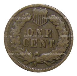 Монета 1 цент 1902 года США