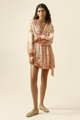 Loose-fit tie-belt dress - H&m фото 2