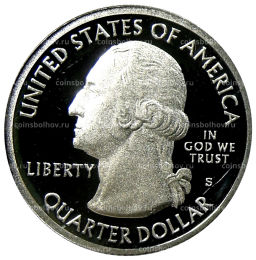 1/4 доллара (25 центов) 2012 года S США Национальные парки № 13  Акадия
