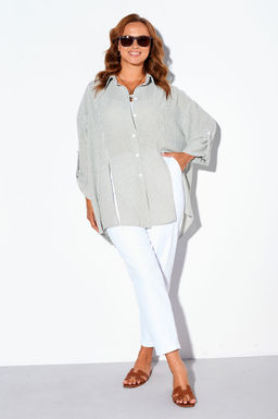 Костюм Liona Style 898 оливковая полоска