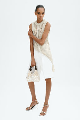 Top efecto crochet con borla - H&m фото 2