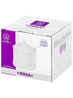 Сахарница 250 мл 9*9*10 см Лоза, с ложкой - Elan gallery фото 4