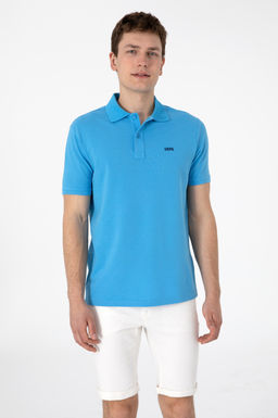 Erkek Regular Fit Polo Yaka Turkuaz Basic Ti__rt Sepette S_rpriz _ndirim - U.s. polo assn фото 3