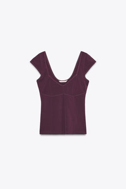 LYOCELL LACE TRIM TOP - Zara фото 6