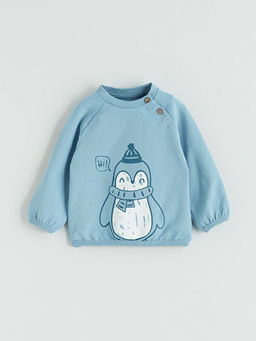 Bask?l? Erkek Bebek Pijama Tak?m?