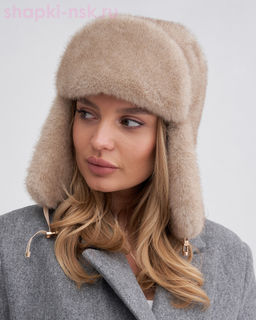 Дина экомех норка Ушанка флис (56-58)