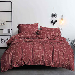 Постельное белье, комплект Евростандарт "Афродита" 4 предмета: пододеяльник 200х215см, простыня 220х240см, 2 наволочки 70х70см с клапаном-запахом, полисатин "Премиум" 90г/м2, упаковка "классическая" ПВХ 34,5х41см, "Домашняя мода" (Россия)