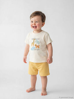 Erkek Bebek Bask?l? Ti??rt ve ?ort