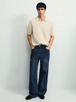 Джемпер поло фактурной вязки / Zarina