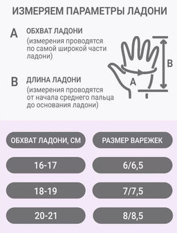 Рукавички экомех розовый жемчуг - Davidovfox фото 7