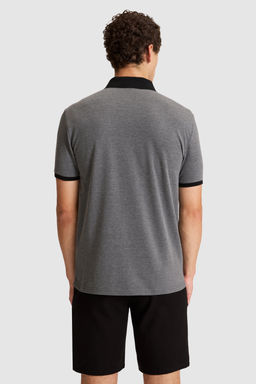 Erkek Antrasit Melanj Regular Fit Polo Yaka Basic TiЕГrt - U.s. polo assn фото 5