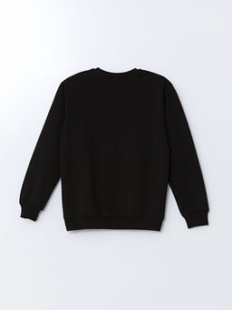 Bisiklet Yaka Bask?l? Erkek ?ocuk Sweatshirt - Waikiki фото 2