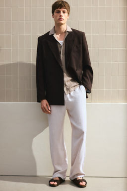 Camisa resort en mezcla de lino Regular Fit - H&m фото 8