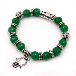 Браслет Пандора Нефрит символ роскоши и изобилия d-10мм