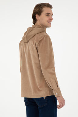 Мужская рубашка светло-коричневого цвета с длинным рукавом Неожиданная скидка в корзине - U.s. polo assn фото 5