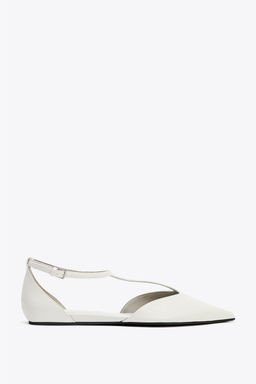 FLAT SHOES WITH ANKLE STRAP - Zara фото 7