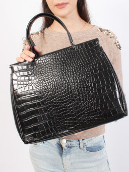 LACCOMA сумка Y1446-2-черный натуральная кожа полиэстер  фото 10